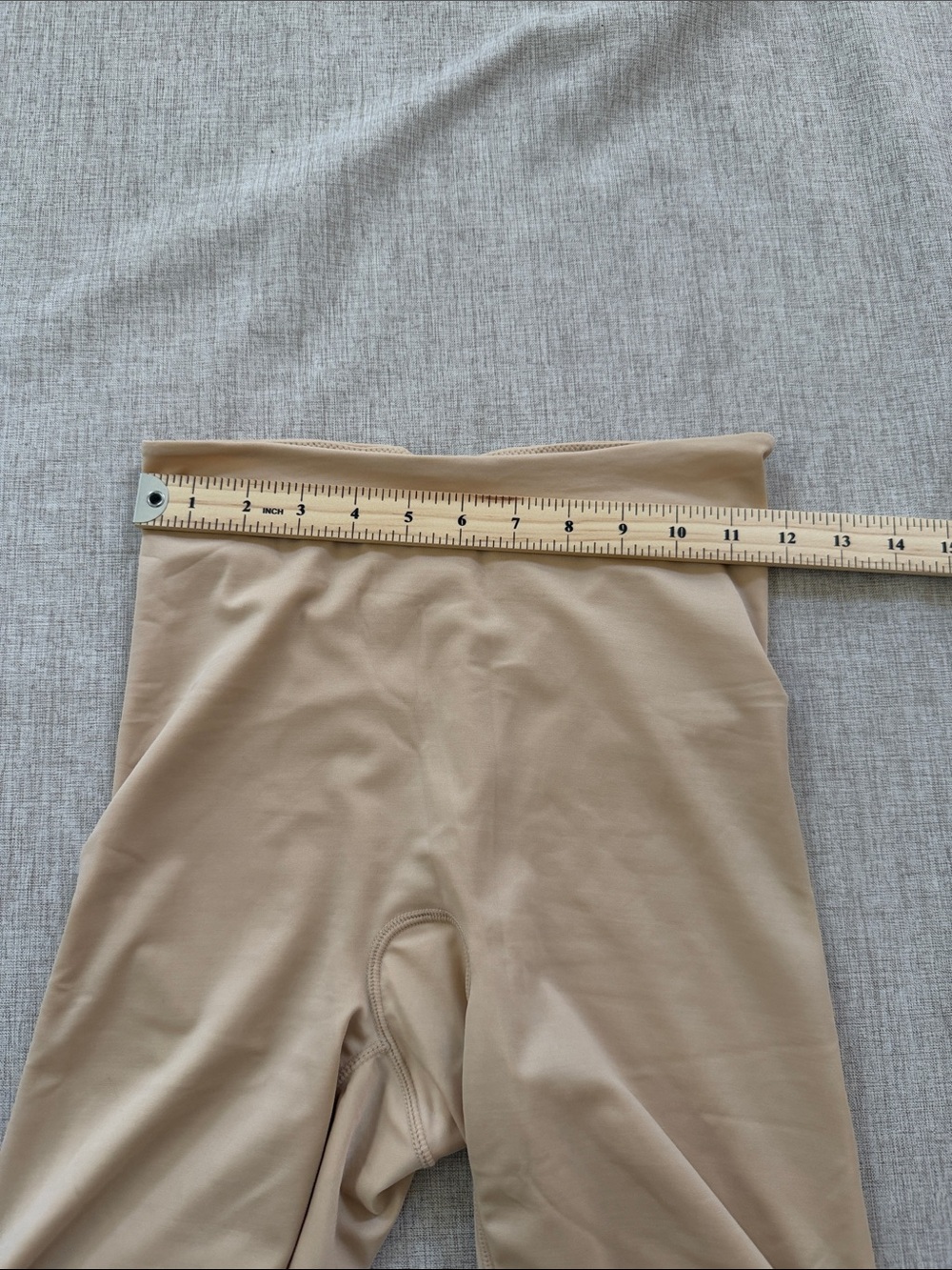 Spanx Shaping High Waist Shorts size Medium Mid Thigh Shaper nude Tummy Control - Picture 6 of 8
